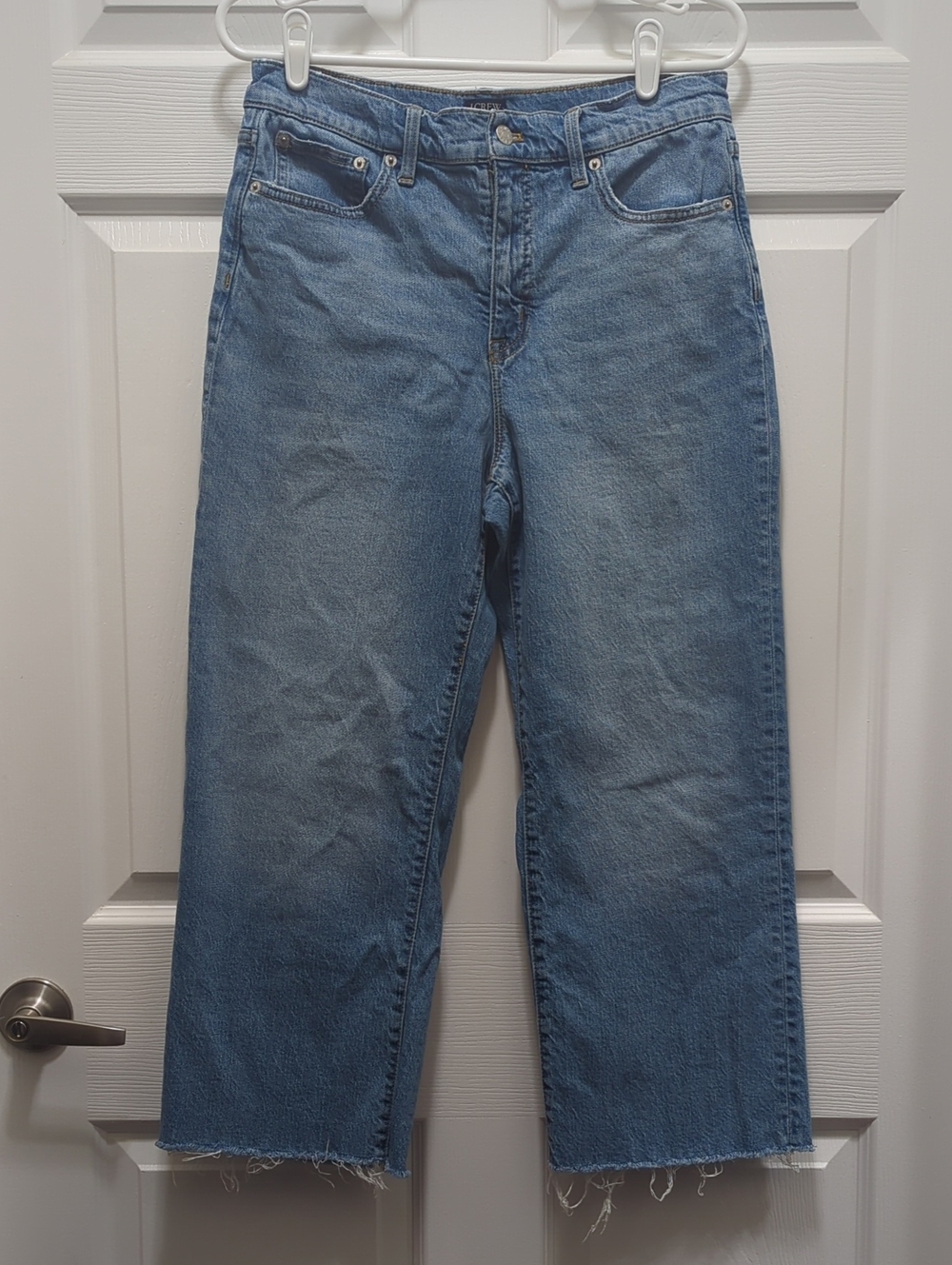 J.Crew High-Rise Slim Wide Leg Crop Jean 29
